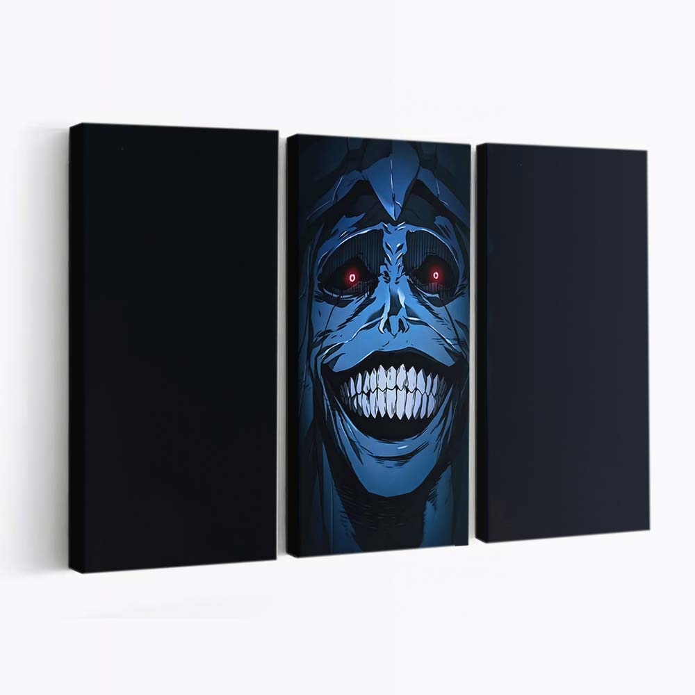 Solo Leveling Statue Of God Grin Smile 15 - Anime Leinwandbild - Wanddeko solo leveling statue of god grin smile 150@5@d