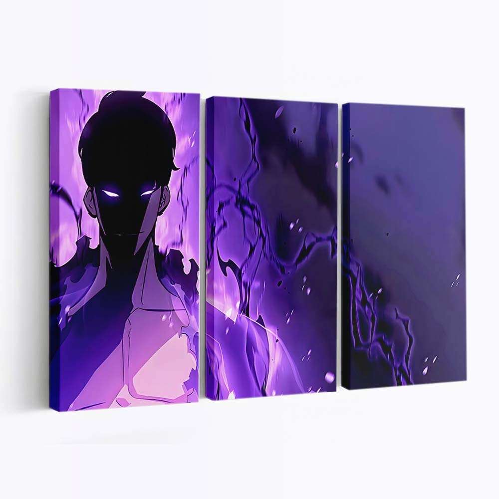 Solo Leveling Sung Jinwoo 46 - Anime Leinwandbild - Wanddeko solo leveling sung jinwoo 460@0@e