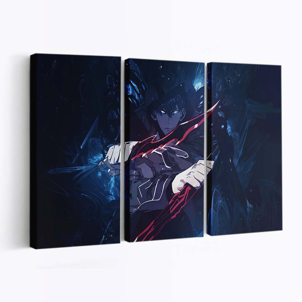 Solo Leveling Sung Jinwoo Dagger 531 - Anime Leinwandbild - Wanddeko solo leveling sung jinwoo dagger 531@0@e