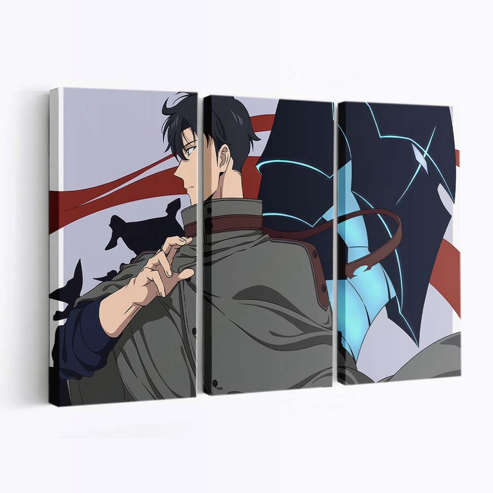 Solo Leveling Sung Jinwoo Igris 165 - Anime Leinwandbild - Wanddeko solo leveling sung jinwoo igris 165@5@d