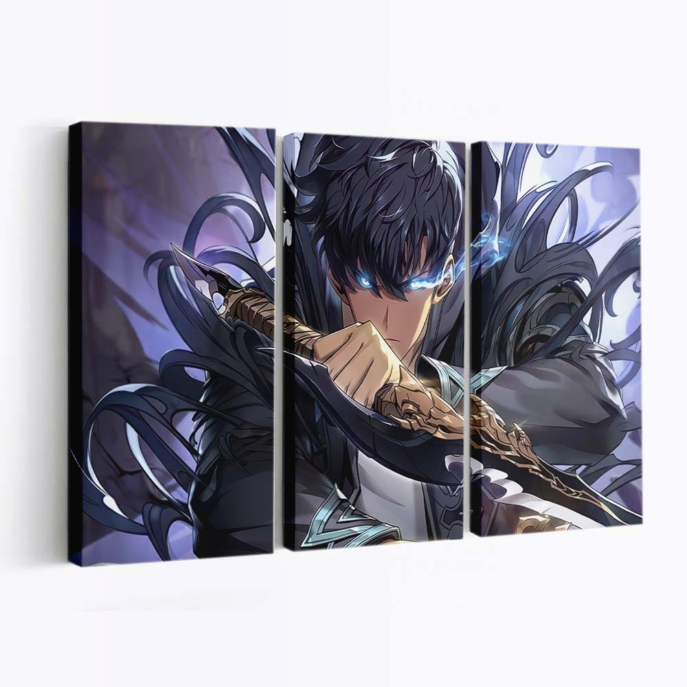 Sung Jinwoo Dagger Solo Leveling Arise 168 - Anime Leinwandbild - Wanddeko sung jinwoo dagger solo leveling arise 168@5@d