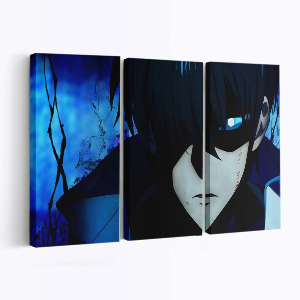 Sung Jinwoo King Darkness Solo Levelling - Anime Leinwandbild - Wanddeko sung jinwoo king darkness solo levelling live wallpaper