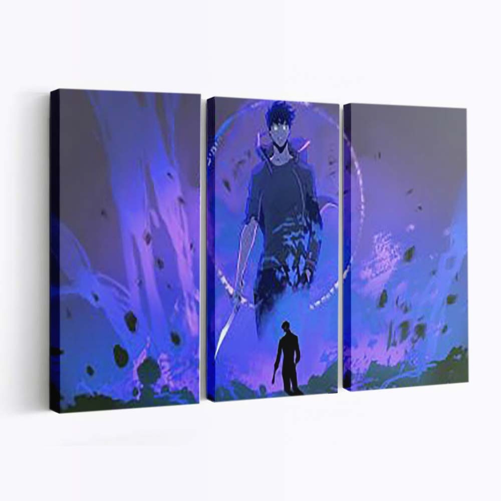 Sung Jin Woo Solo Leveling - Anime Leinwandbild - Wanddeko th sung jin woo solo leveling live wallpaper