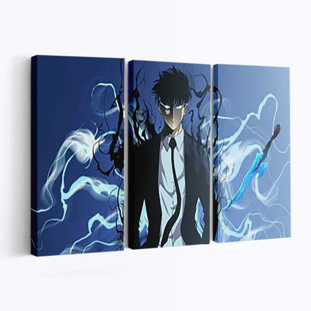 Sung Jinwoo Baruka Dagger Solo Leveling - Anime Leinwandbild - Wanddeko th sung jinwoo baruka dagger solo leveling live wallpaper