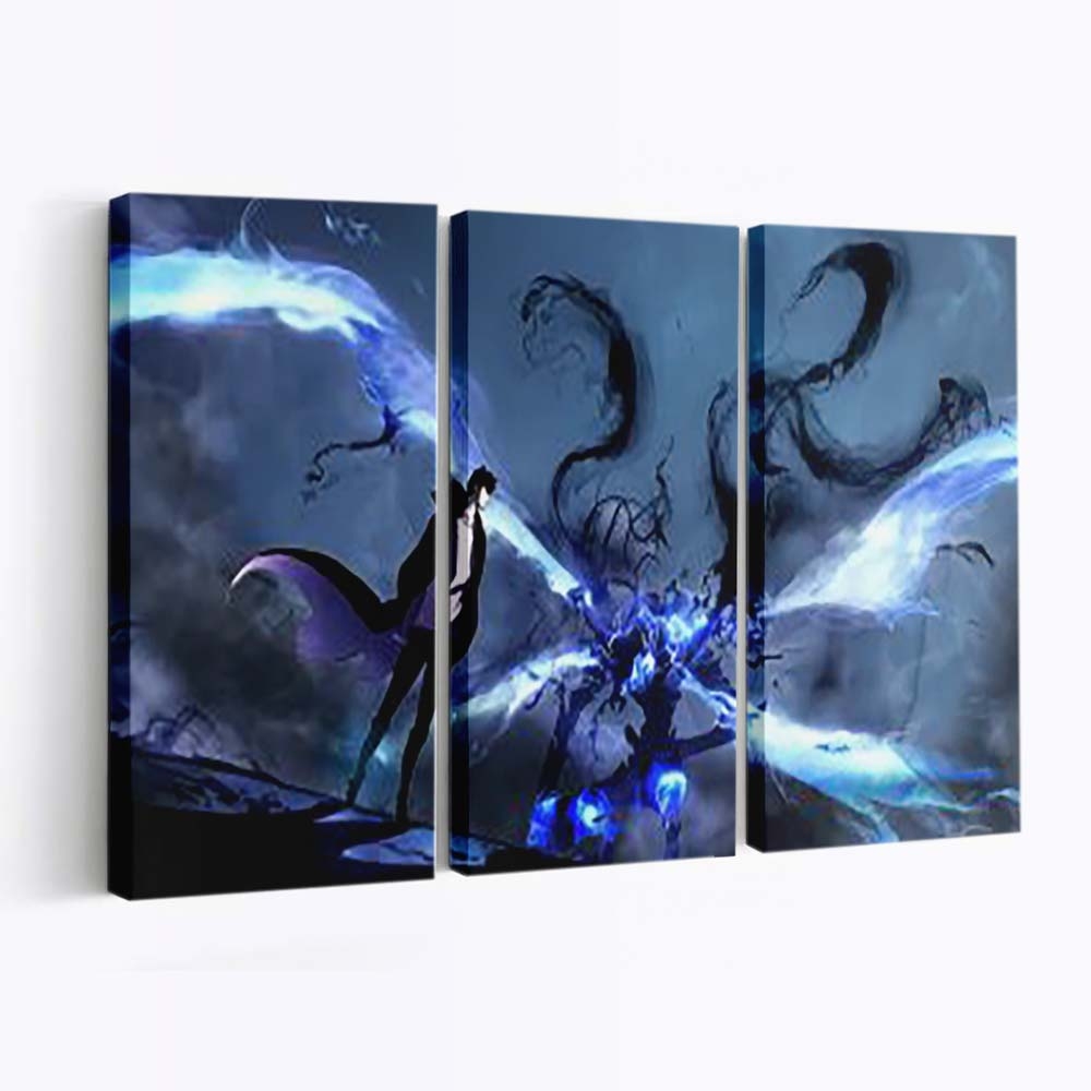 Sung Jinwoo Beru Solo Leveling - Anime Leinwandbild - Wanddeko th sung jinwoo beru solo leveling live wallpaper