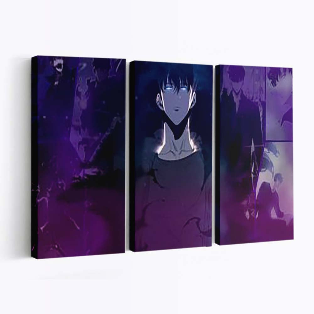 Sung Jinwoo Shadow Monarch Solo Leveling - Anime Leinwandbild - Wanddeko th sung jinwoo shadow monarch solo leveling live wallpaper