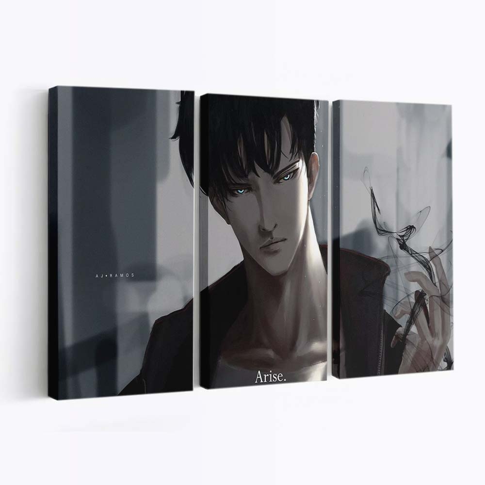 Look The Demon Guy Sung - Anime Leinwandbild - Wanddeko wallpaper look the demon guy sung