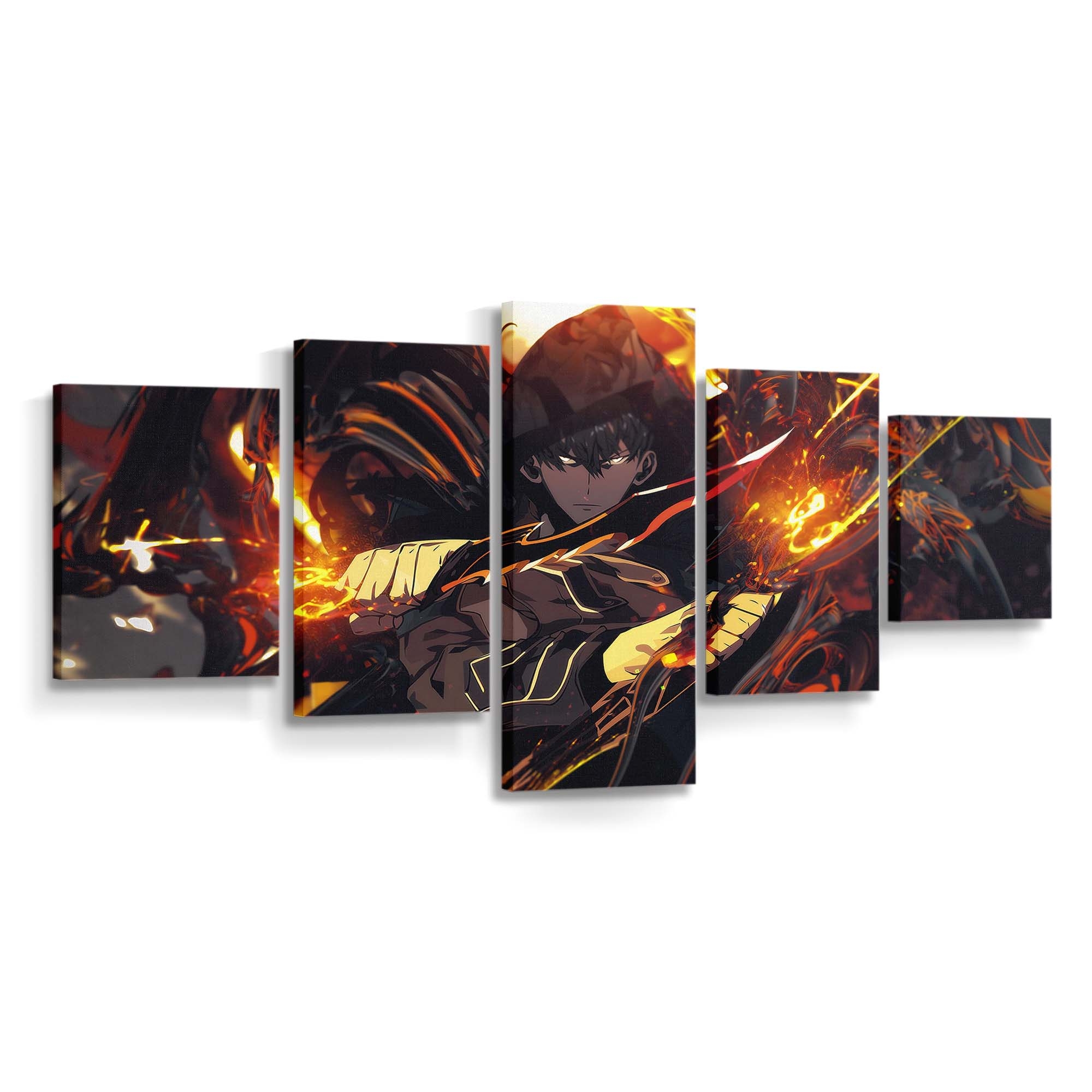 Epic Sung Jin Woo Solo - Anime Leinwandbild - Wanddeko epic sung jin woo 4k ultra hd solo