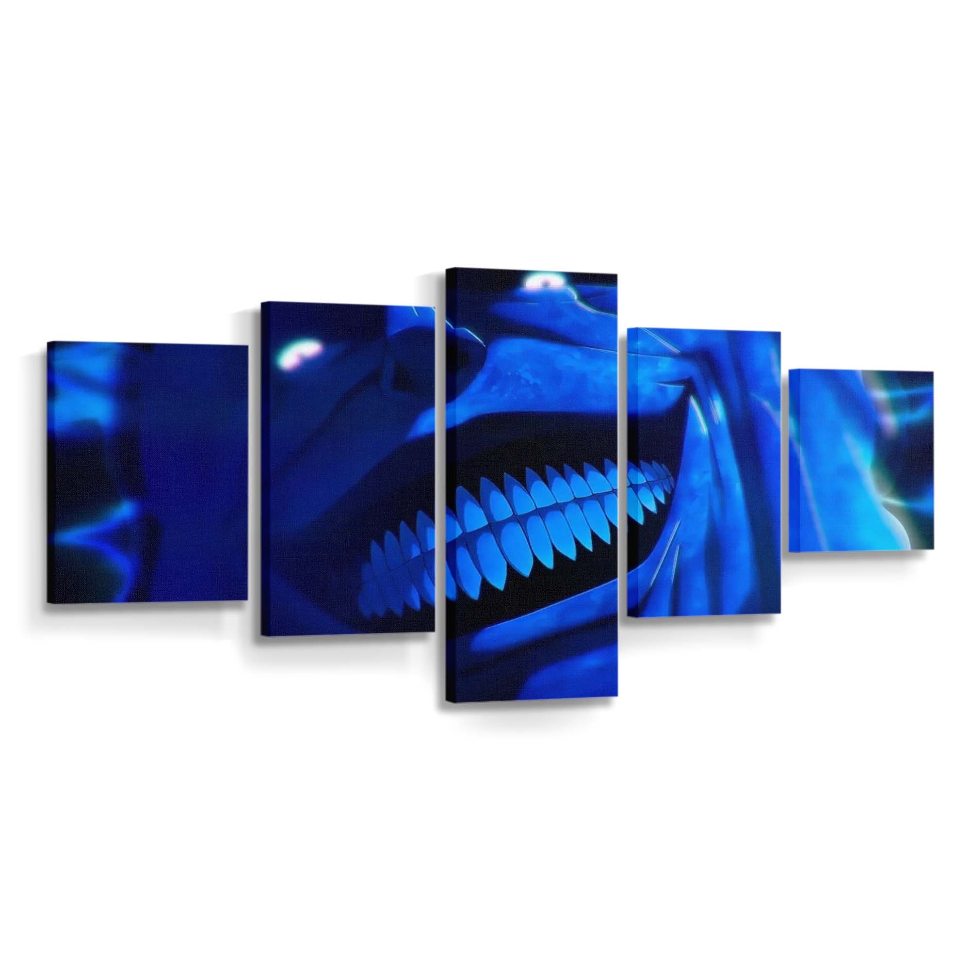 Iconic Statue Of God Smile Twixtor - Anime Leinwandbild - Wanddeko iconic statue of god smile 4k