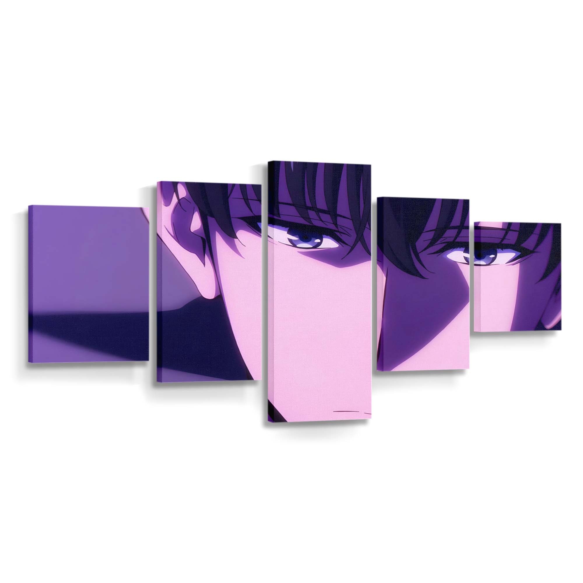 Purple Aesthetic - Anime Leinwandbild - Wanddeko purple aesthetic wallpaper