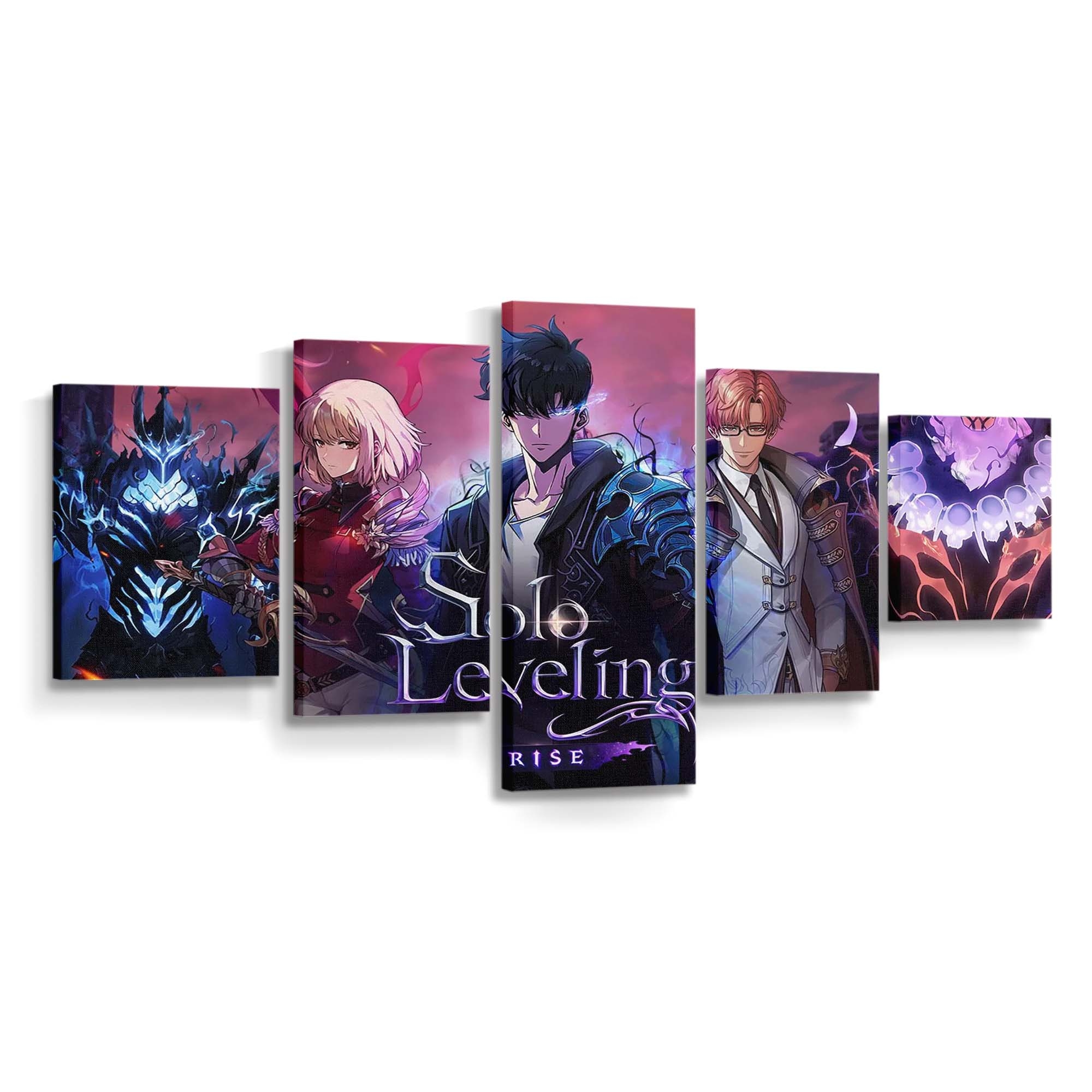 Solo Leveling Game Characters In Arise - Anime Leinwandbild - Wanddeko solo leveling game characters in arise
