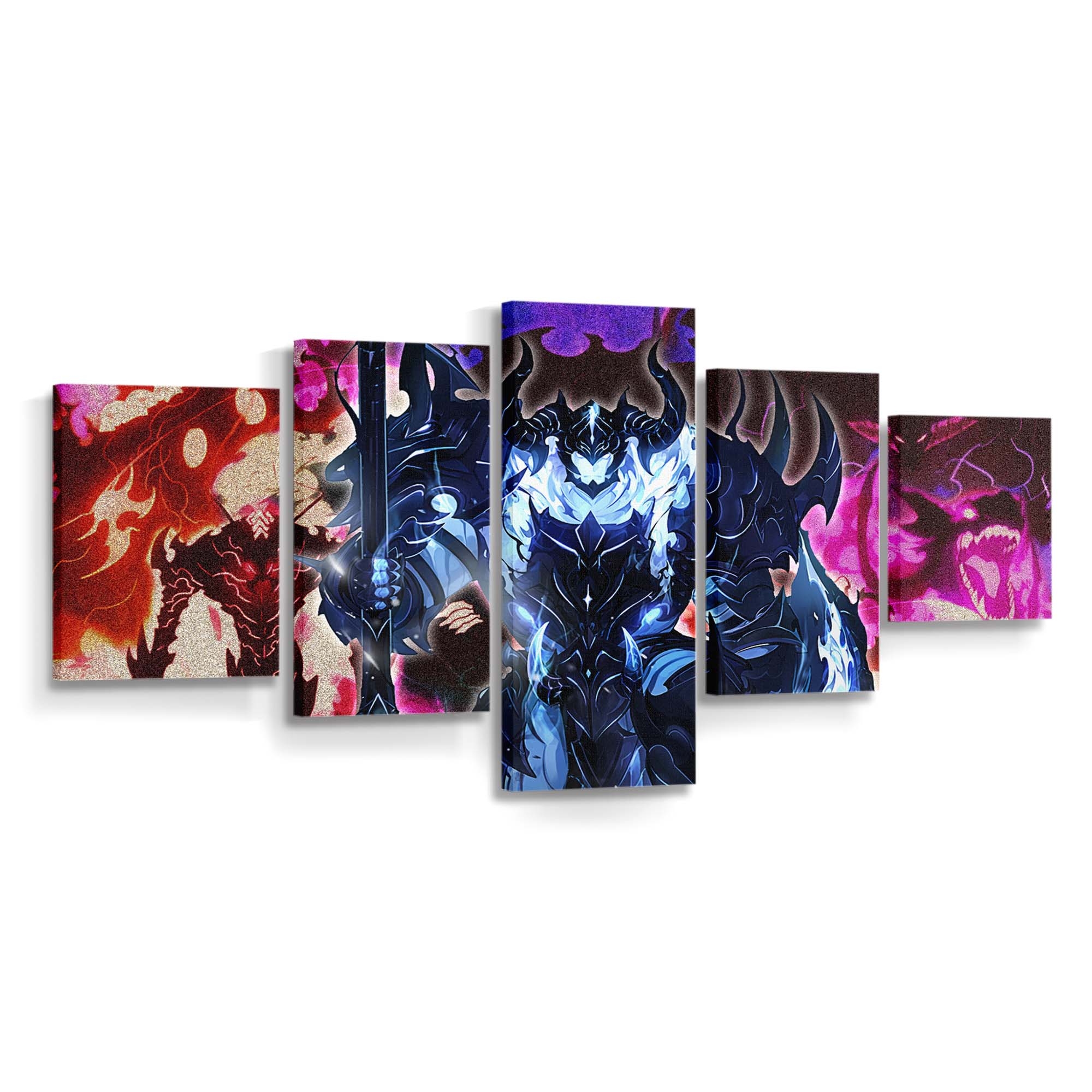 Solo Leveling Introduces Jinwoo'S - Anime Leinwandbild - Wanddeko solo leveling introduces jinwoos