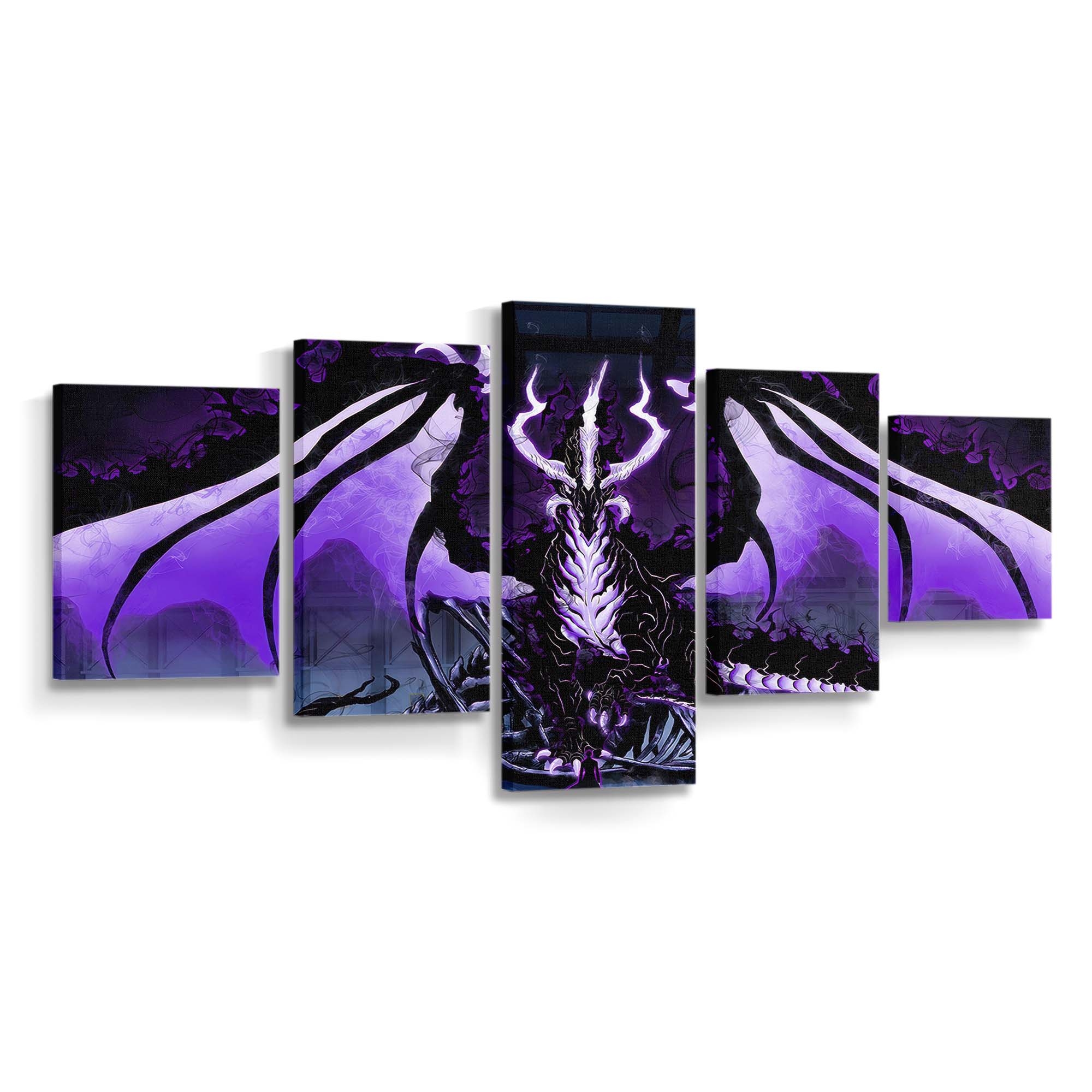 Solo Leveling Kamish Dragon Shadow Summon 146 - Anime Leinwandbild - Wanddeko solo leveling kamish dragon shadow summon 146@5@d