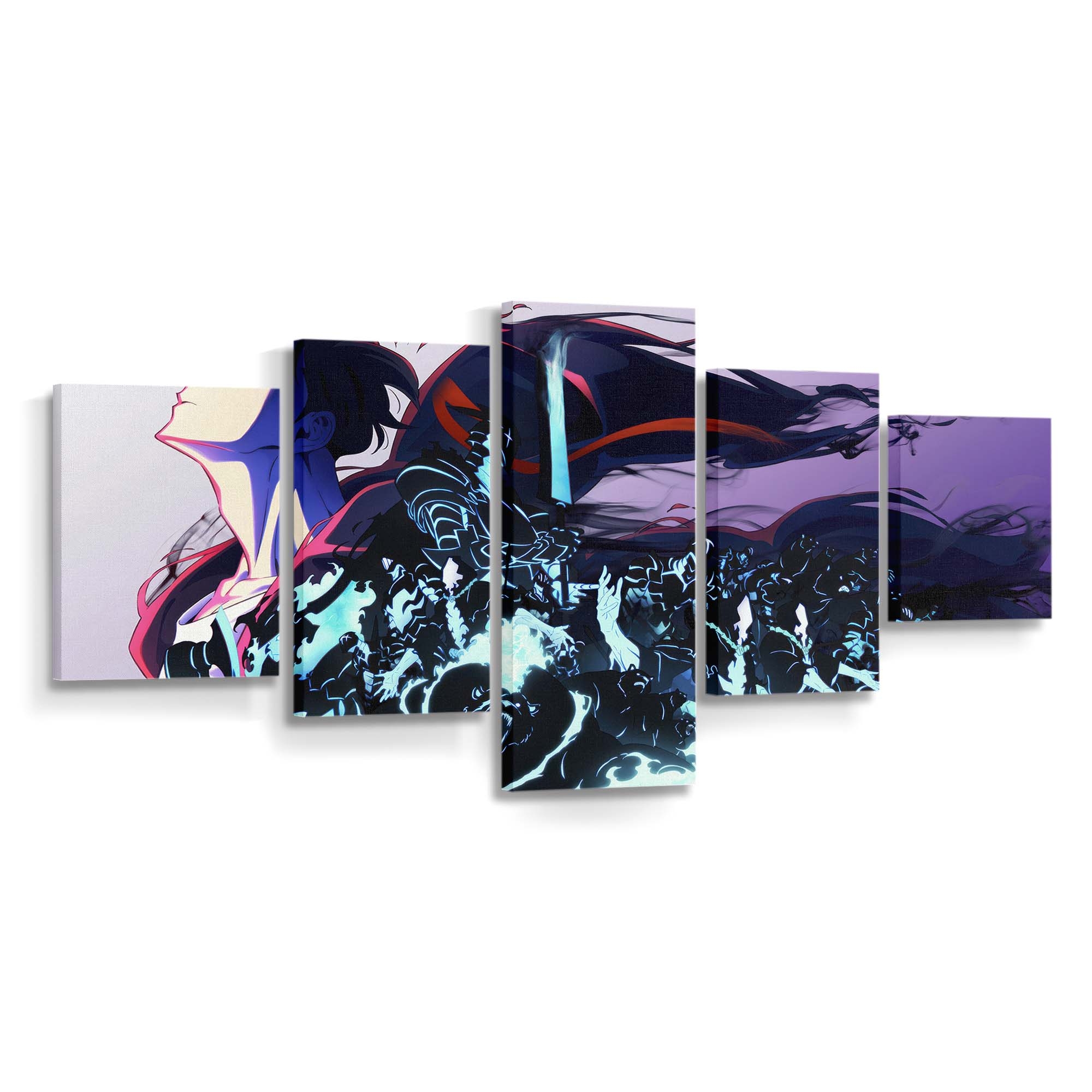 Solo Leveling Season 2 Sung Jinwoo Shadow Summon 248 - Anime Leinwandbild - Wanddeko solo leveling season 2 sung jinwoo shadow summon 248@5@b