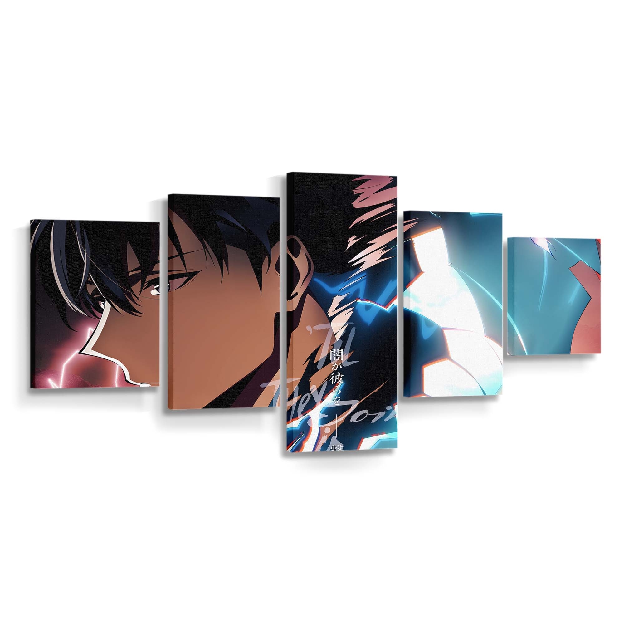 Solo Leveling Sung Jin Woo Igris 163 - Anime Leinwandbild - Wanddeko solo leveling sung jin woo igris 163@5@d