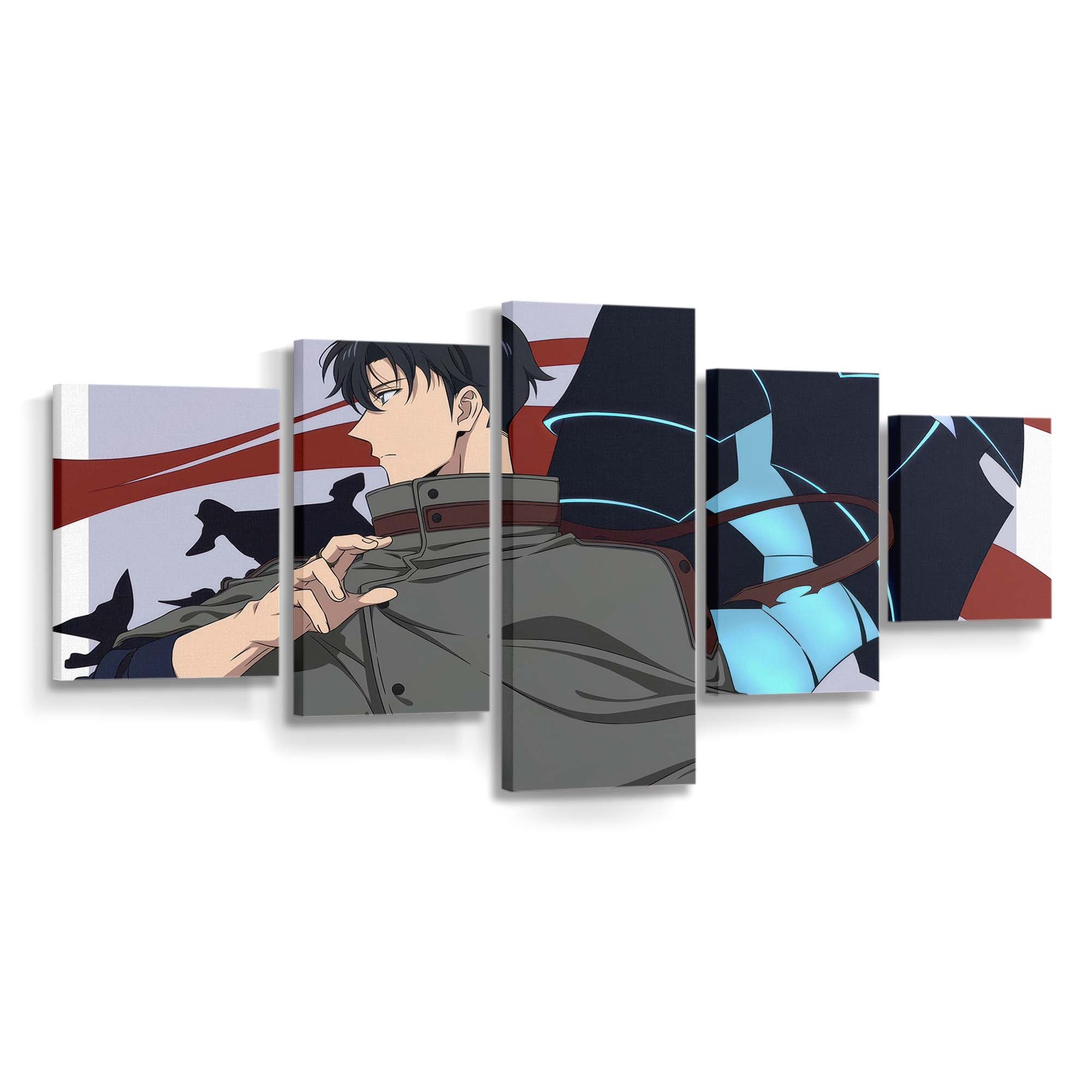 Solo Leveling Sung Jinwoo Igris 165 - Anime Leinwandbild - Wanddeko solo leveling sung jinwoo igris 165@5@d