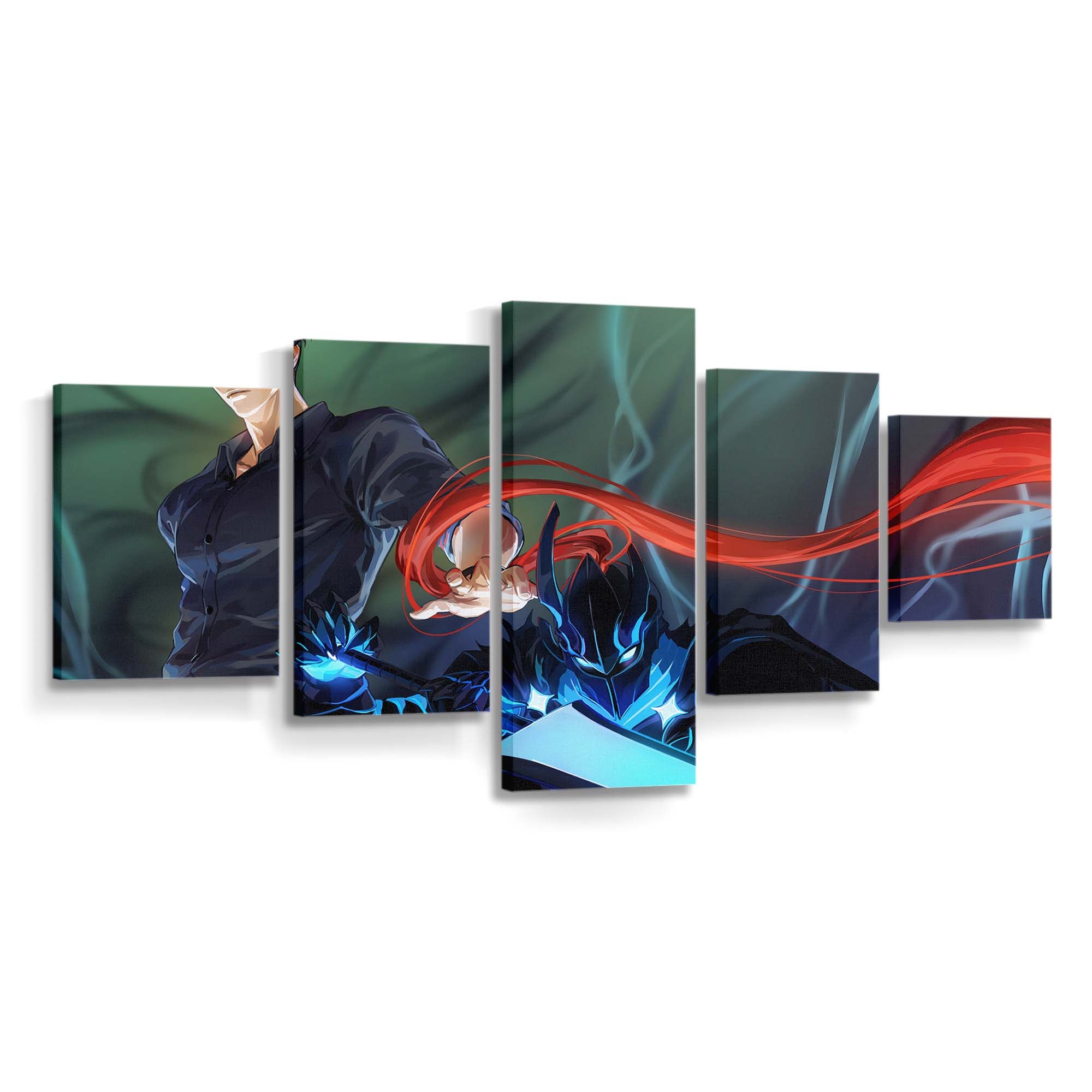 Solo Leveling Sung Jinwoo Igris Shadow 176 - Anime Leinwandbild - Wanddeko solo leveling sung jinwoo igris shadow 176@5@d