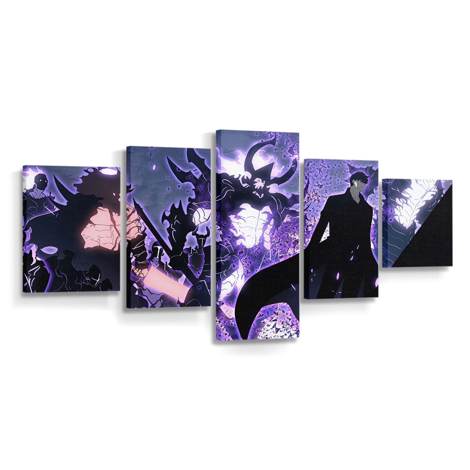 Solo Leveling Sung Jinwoo Shadows 451 - Anime Leinwandbild - Wanddeko solo leveling sung jinwoo shadows 451@0@e