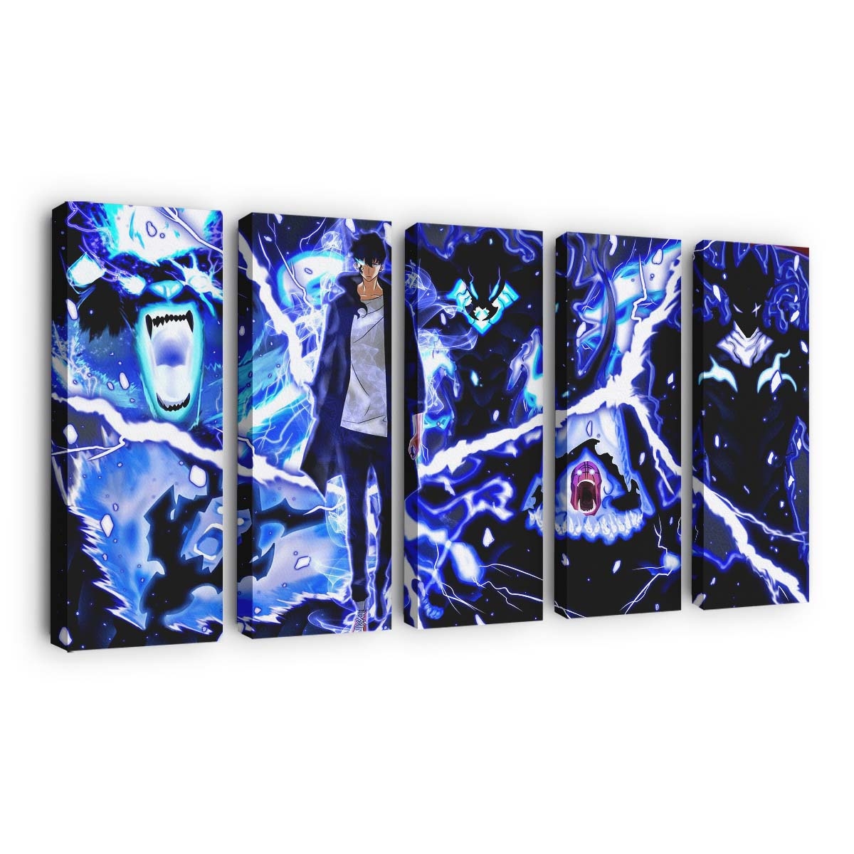 Sung Jin Woo Anime Solo - Anime Leinwandbild - Wanddeko download sung jin woo anime solo