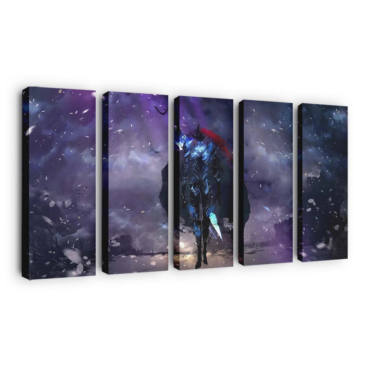 Elite Knight Igris Solo Leveling - Anime Leinwandbild - Wanddeko elite knight igris solo leveling live wallpaper