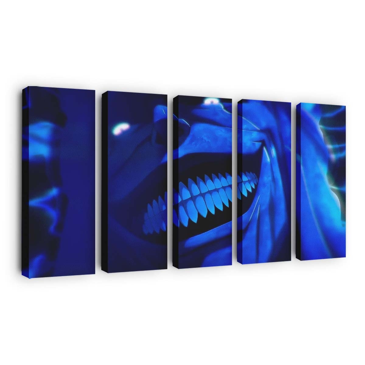 Iconic Statue Of God Smile Twixtor - Anime Leinwandbild - Wanddeko iconic statue of god smile 4k