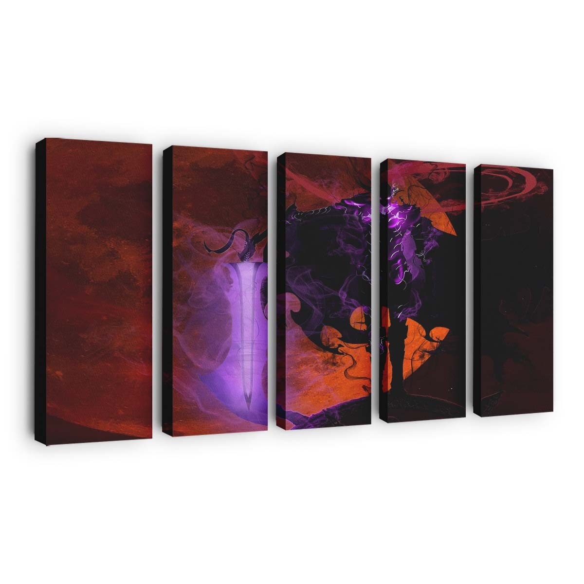 Igris Holding Demon King Longsword Solo - Anime Leinwandbild - Wanddeko igris holding demon king longsword solo