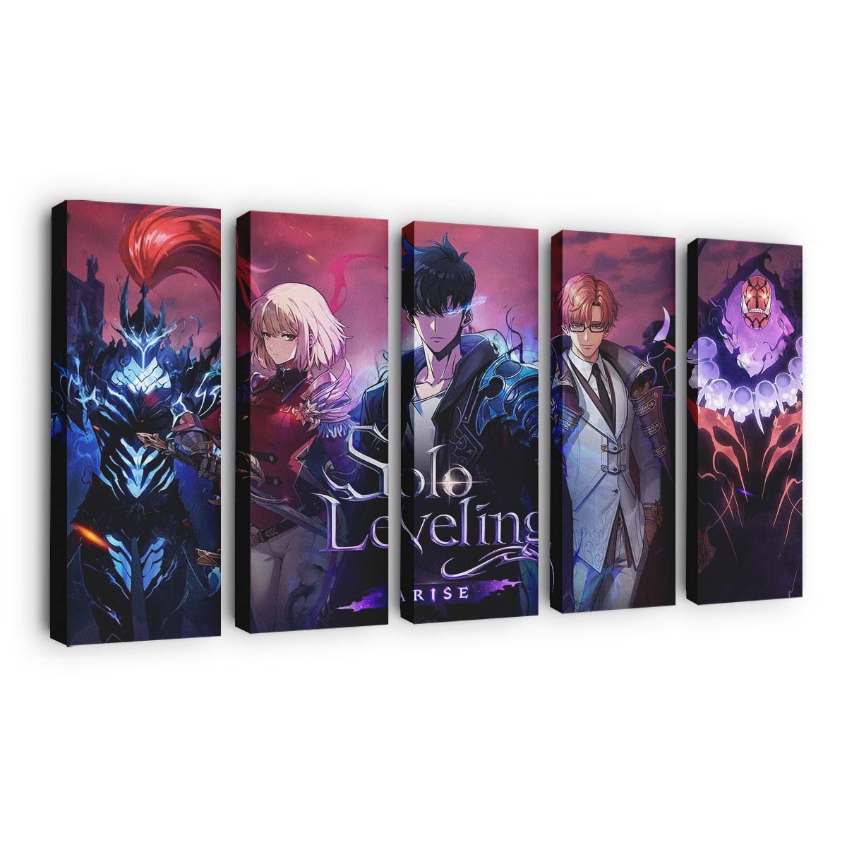 Solo Leveling Game Characters In Arise - Anime Leinwandbild - Wanddeko solo leveling game characters in arise