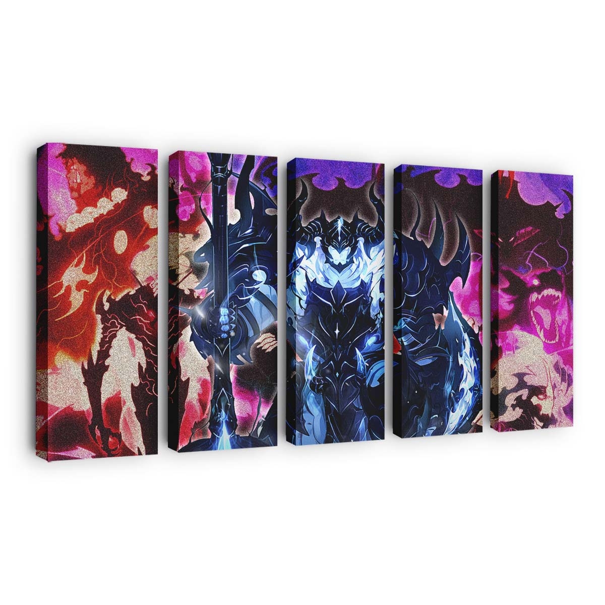 Solo Leveling Introduces Jinwoo'S - Anime Leinwandbild - Wanddeko solo leveling introduces jinwoos