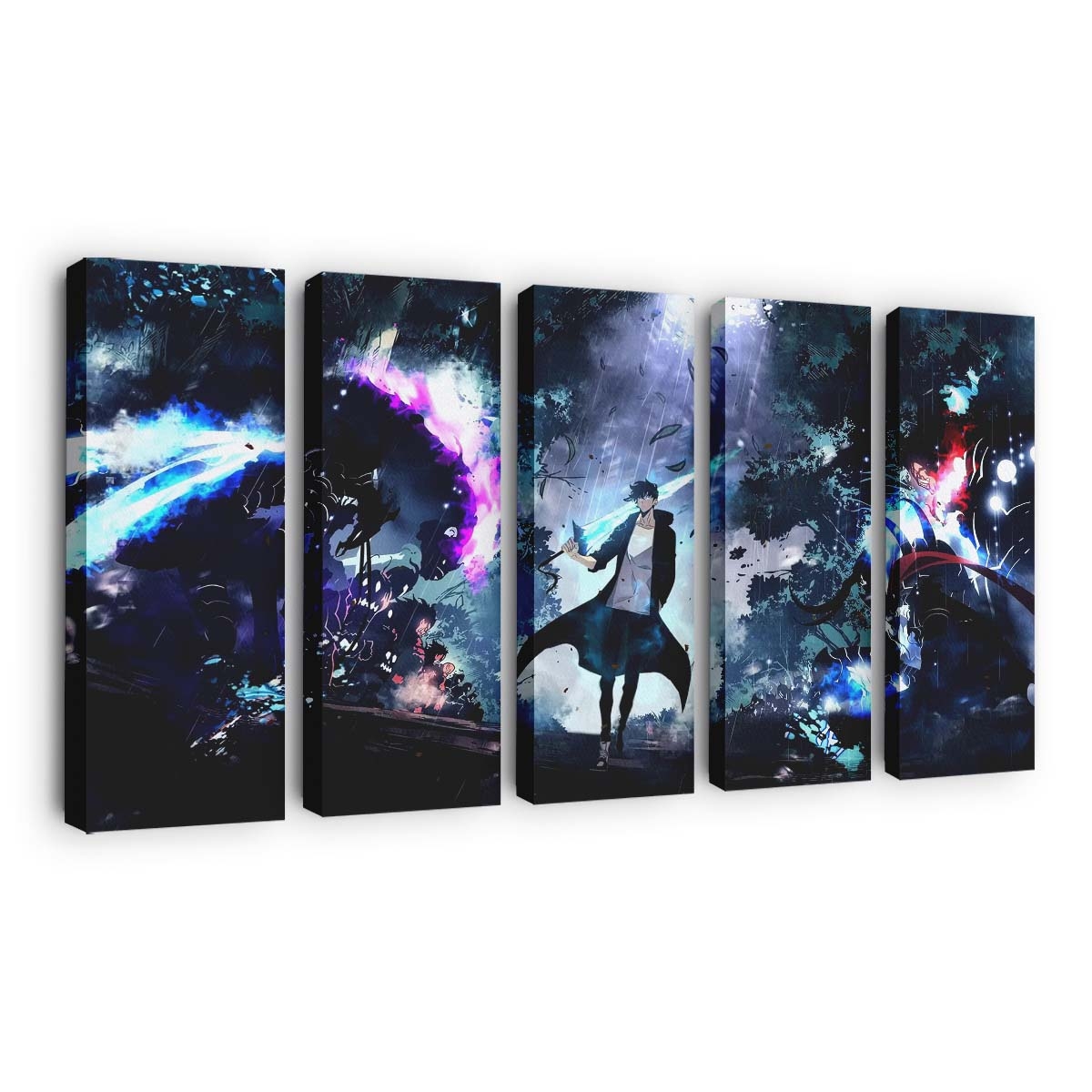 Solo Leveling - Anime Leinwandbild - Wanddeko solo leveling live wallpaper 4k hd