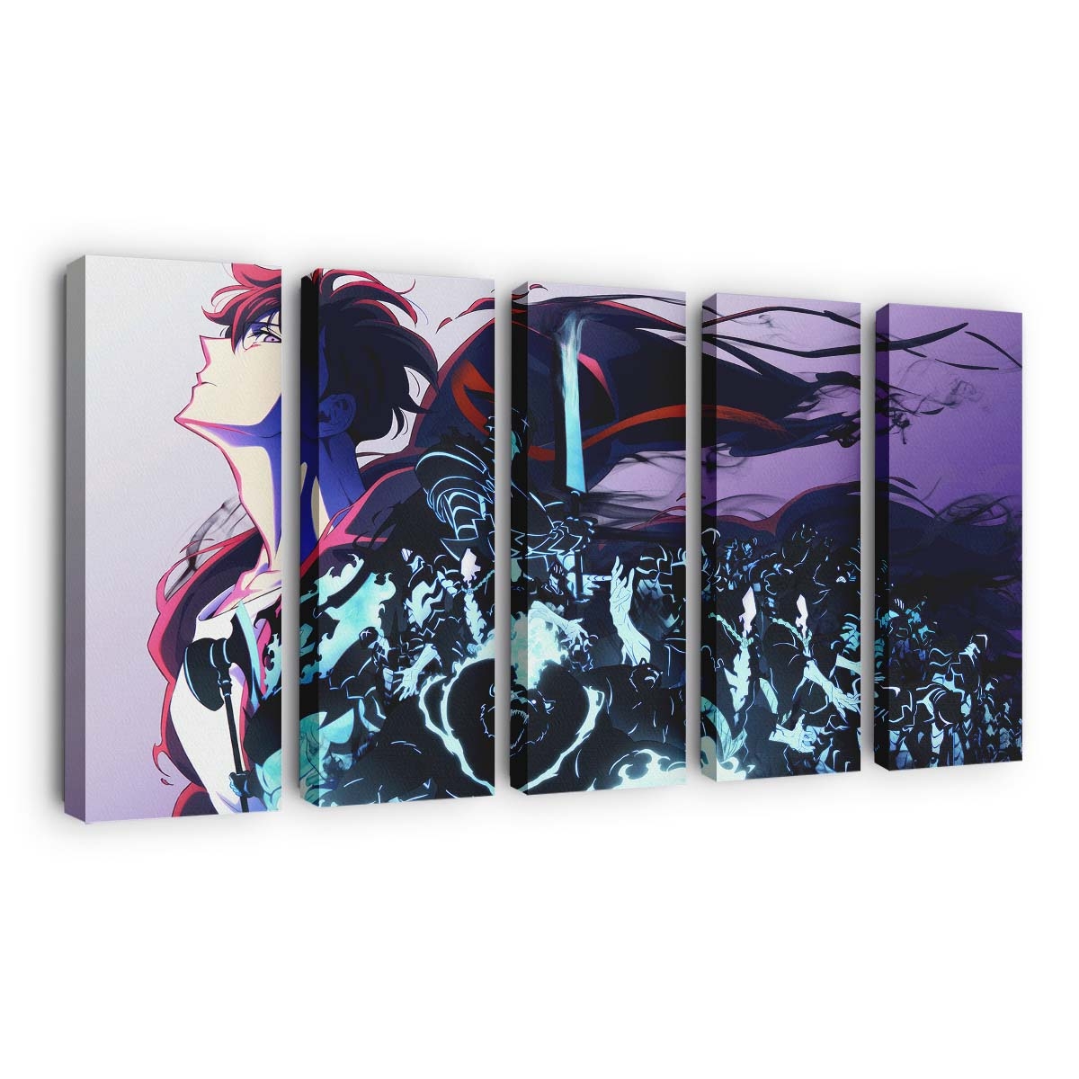 Solo Leveling Season 2 Sung Jinwoo Shadow Summon 248 - Anime Leinwandbild - Wanddeko solo leveling season 2 sung jinwoo shadow summon 248@5@b