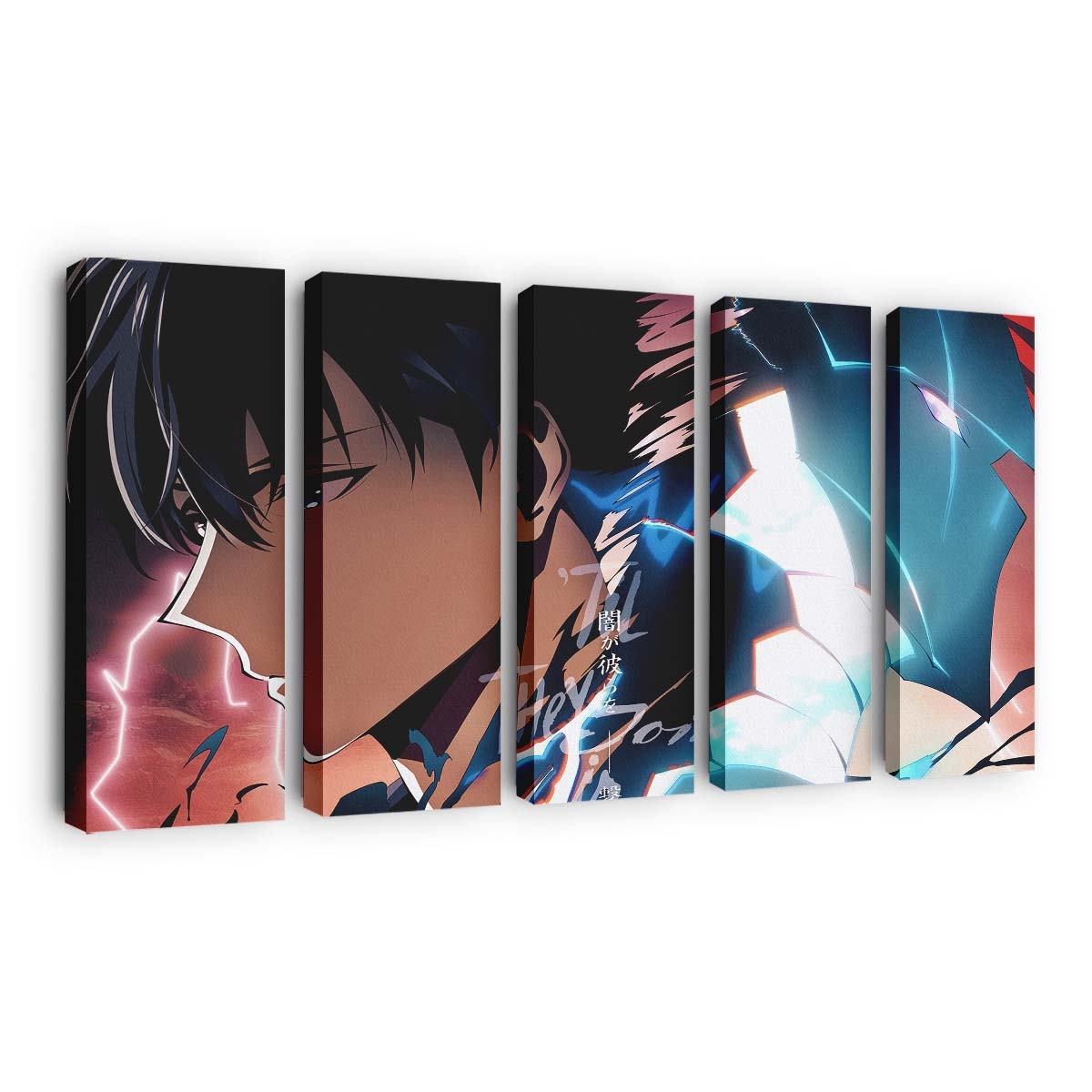 Solo Leveling Sung Jin Woo Igris 163 - Anime Leinwandbild - Wanddeko solo leveling sung jin woo igris 163@5@d