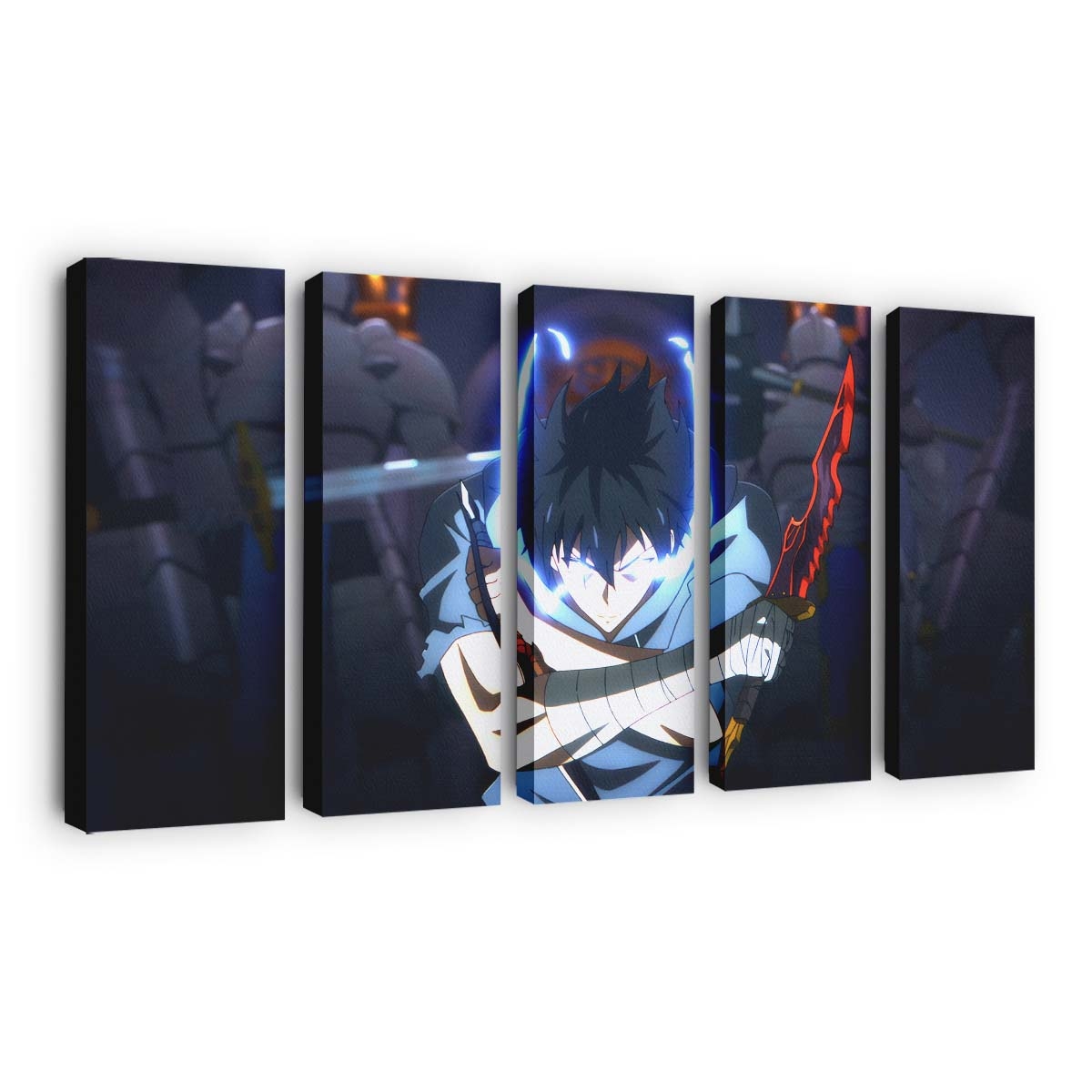 Solo Leveling Sung Jinwoo Dagger 239 - Anime Leinwandbild - Wanddeko solo leveling sung jinwoo dagger 239@5@b