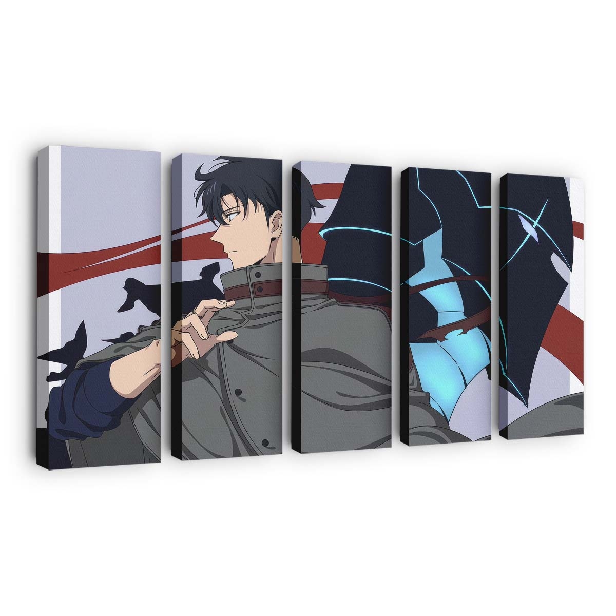 Solo Leveling Sung Jinwoo Igris 165 - Anime Leinwandbild - Wanddeko solo leveling sung jinwoo igris 165@5@d