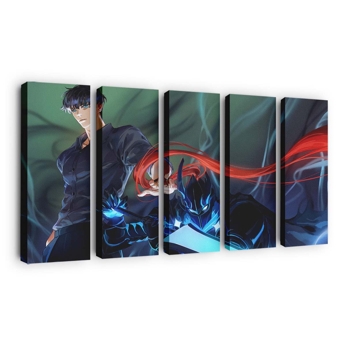 Solo Leveling Sung Jinwoo Igris Shadow 176 - Anime Leinwandbild - Wanddeko solo leveling sung jinwoo igris shadow 176@5@d