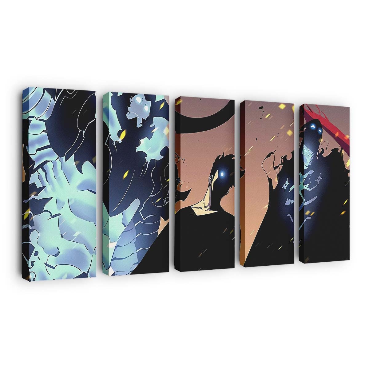 Solo Leveling Battle - Anime Leinwandbild - Wanddeko solo leveling wallpaper 4k battle