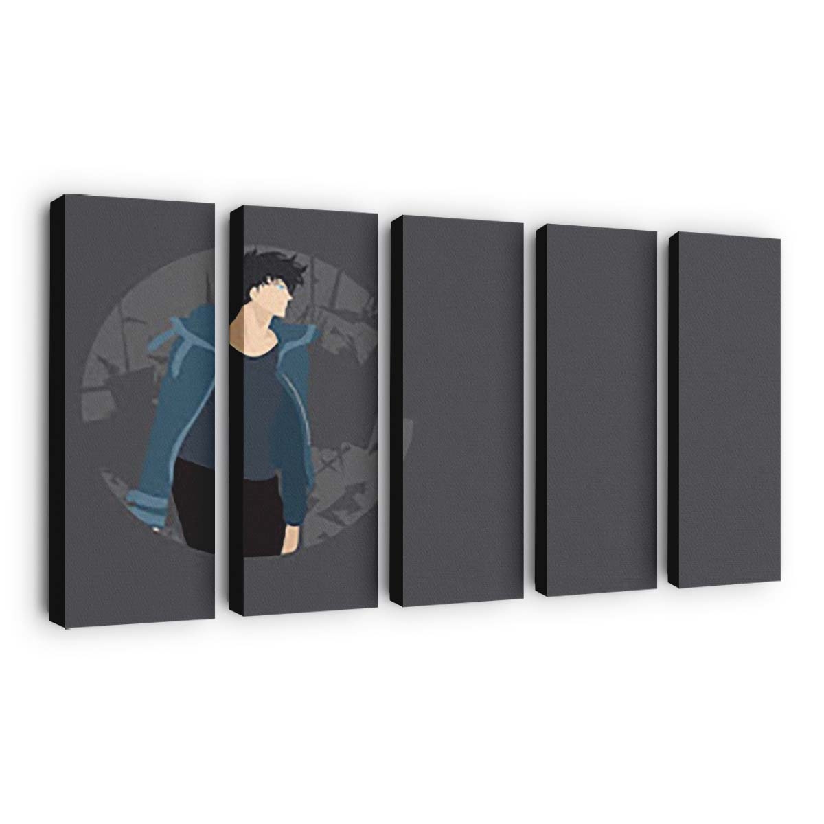 Solo Leveling Sung Jin Woo Minimalist 42352 - Anime Leinwandbild - Wanddeko th solo leveling sung jin woo minimalist uhdpapercom 4k 42352 wpthumbnail