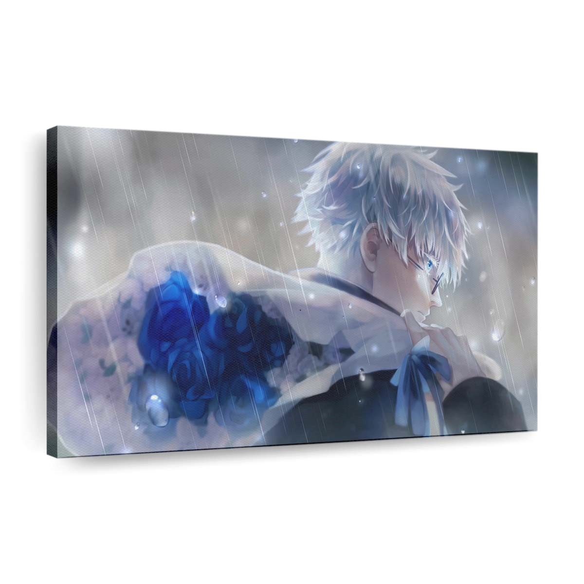 gojo satoru flowers raining jujutsu kaisen live wallpaper