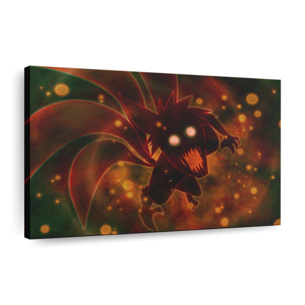 Artwork Jinchuuriki Kyuubi Naruto Shippuden - Anime Wandbild - Leinwandbild 4 1920x1200