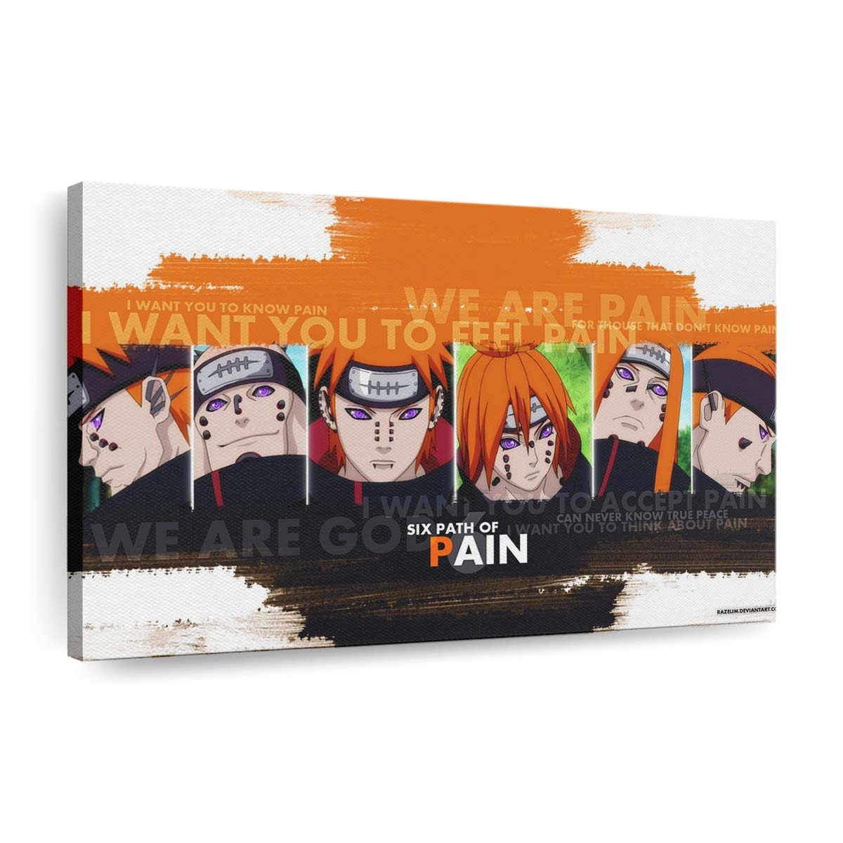 Anime Cartoon Naruto Shippuuden Pein Poster - Anime Wandbild - Leinwandbild 4 illustrationanimecartoonnaruto shippuudenpeinposter