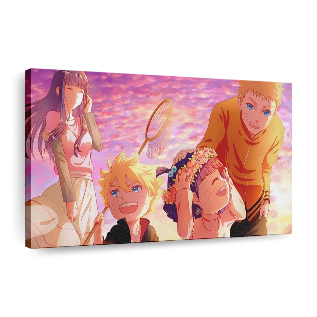 Anime Cartoon Naruto Shippuuden Sunset Families - Anime Wandbild - Leinwandbild 4 illustrationanimecartoonnaruto shippuudensunsetfamilies