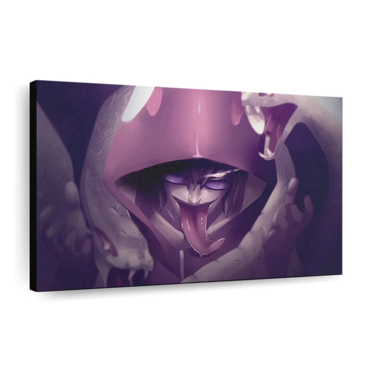 Monochrome Anime Manga Blue Naruto Shippuuden Snake - Anime Wandbild - Leinwandbild 4 monochromeanimemangabluenaruto shippuudensnake