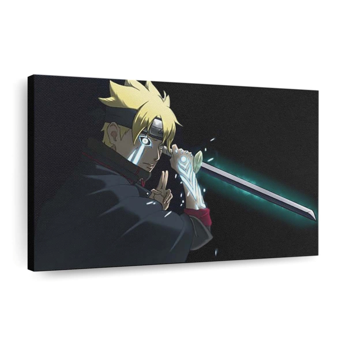 Boruto Uzumaki Blonde Katana Sword Naruto - Anime Wandbild - Leinwandbild 5 th boruto uzumaki blonde katana sword hd naruto