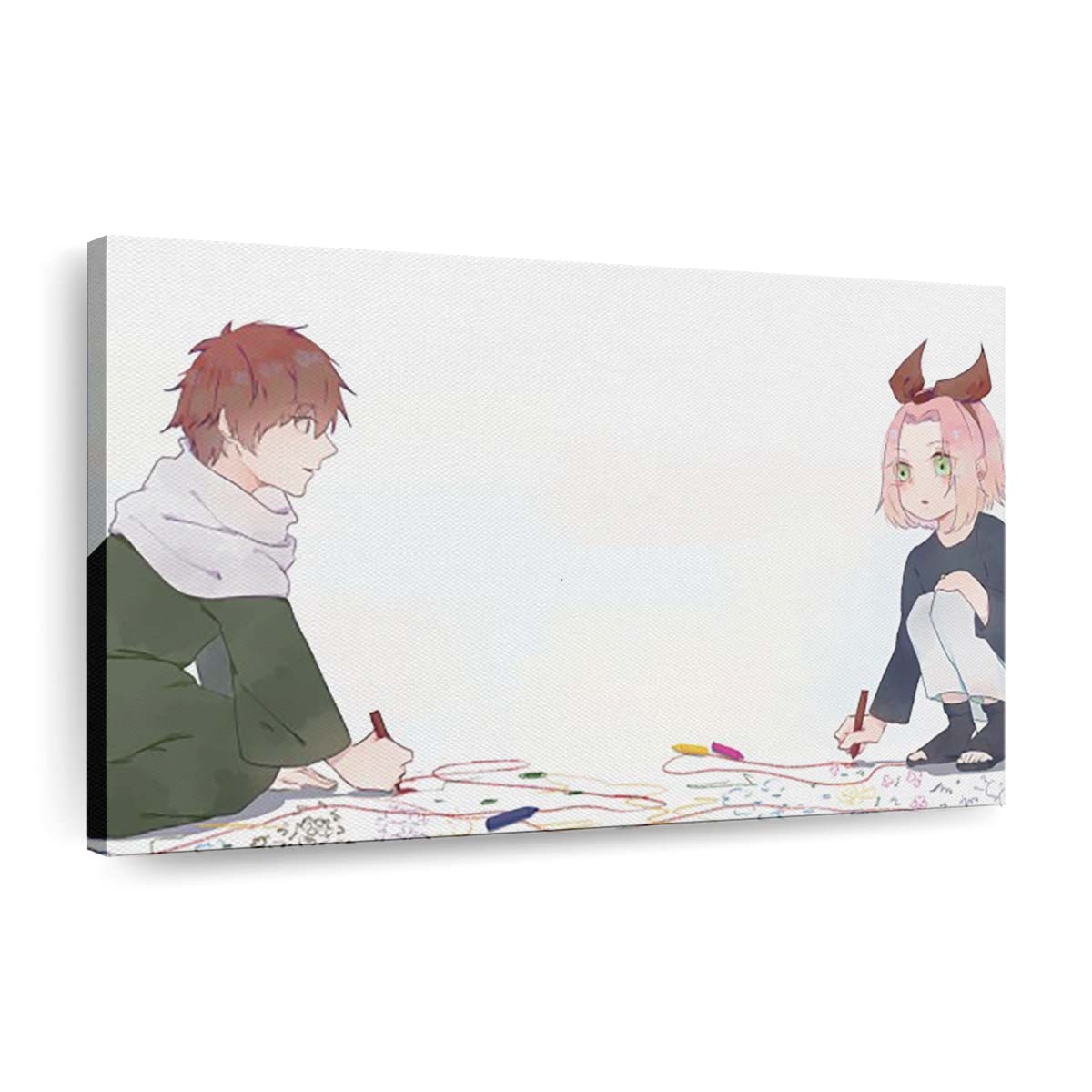 th boy girl green eyes naruto pink hair red hair ribbon sakura haruno sasori hd naruto