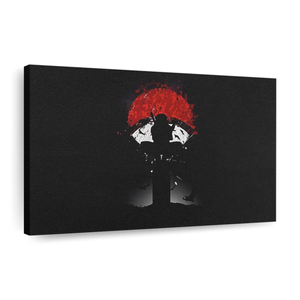 Itachi Uchiha In Black Naruto - Anime Wandbild - Leinwandbild 5 th itachi uchiha in black background hd naruto
