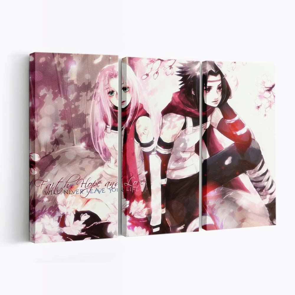 Haruno Sakura Naruto Shippuuden Uchiha Sasuke - Anime Wandbild - Leinwandbild 1280x960 pxharuno sakuranaruto shippuudenuchiha sasuke