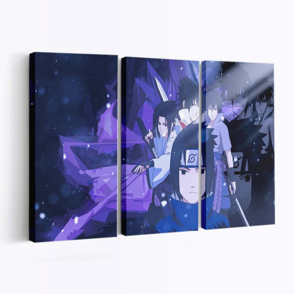 Naruto Shippuuden Uchiha Sasuke - Anime Wandbild - Leinwandbild 1920x1080 pxnaruto shippuudenuchiha sasuke