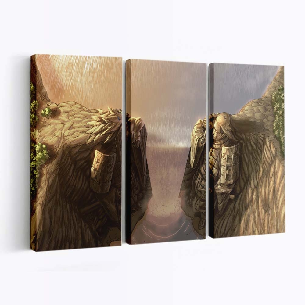 Anime Artwork Game Manga Naruto - Anime Wandbild - Leinwandbild 2560x1440