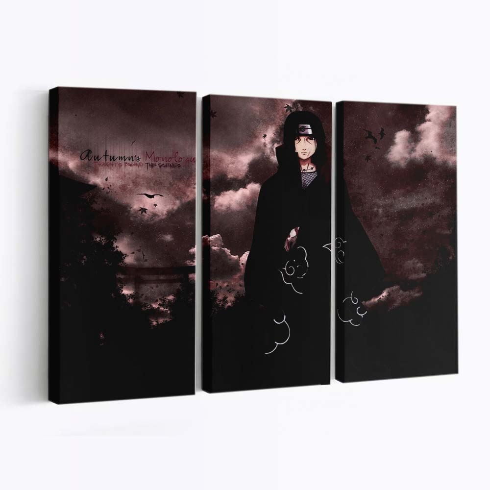 Akatsuki Naruto Shippuuden Clouds Uchiha Itachi - Anime Wandbild - Leinwandbild akatsukinaruto shippuuden1600x1200 pxcloudsuchiha itachi