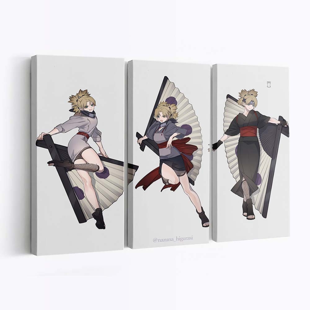 Anime Girls Naruto Anime Shippuuden Simple Temari - Anime Wandbild - Leinwandbild animeanime girlsnaruto animenaruto shippuudensimple backgroundtemari