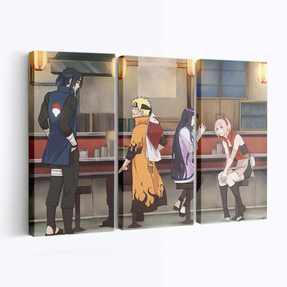 Anime Girls Naruto Shippuuden Uzumaki Naruto Haruno Sakura Hyuuga Hinata - Anime Wandbild - Leinwandbild animeanime girlsnaruto shippuudenuzumaki narutoharuno sakurahyuuga hinata